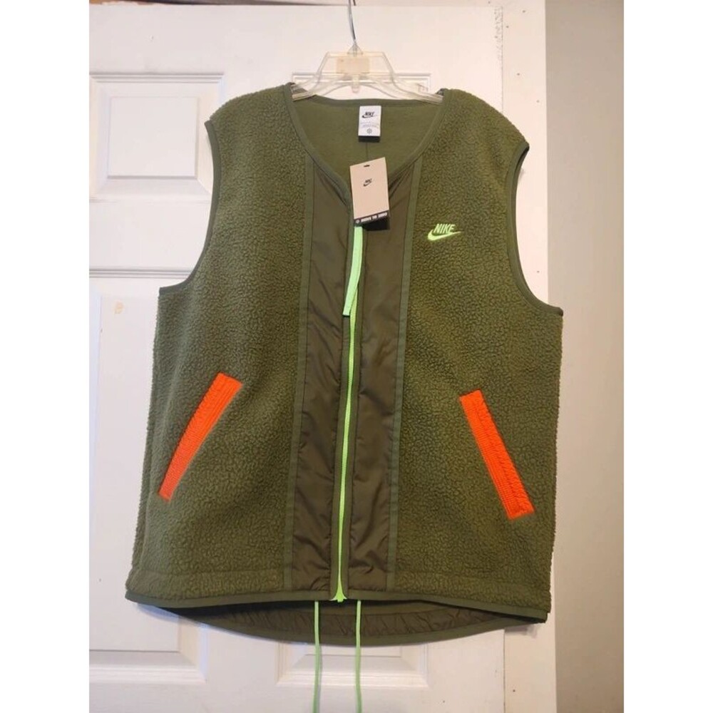 Nike fleece men's vest size large